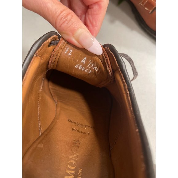 Allen Edmond Wilbert Split-Toe Lace-Up Oxford Sz 12 A - Picture 13 of 14